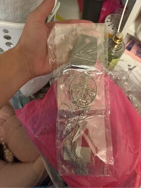 ‼️5 for $10‼️paparazzi Silver Tree of Life Long Tassel Necklace